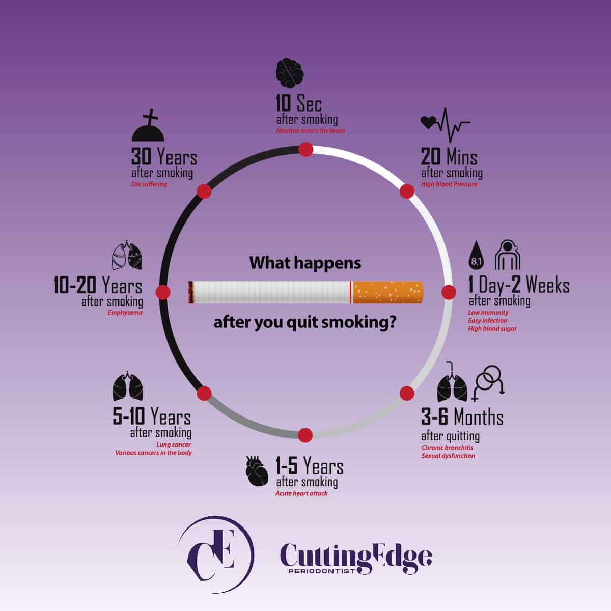 What happens after you quit smoking?